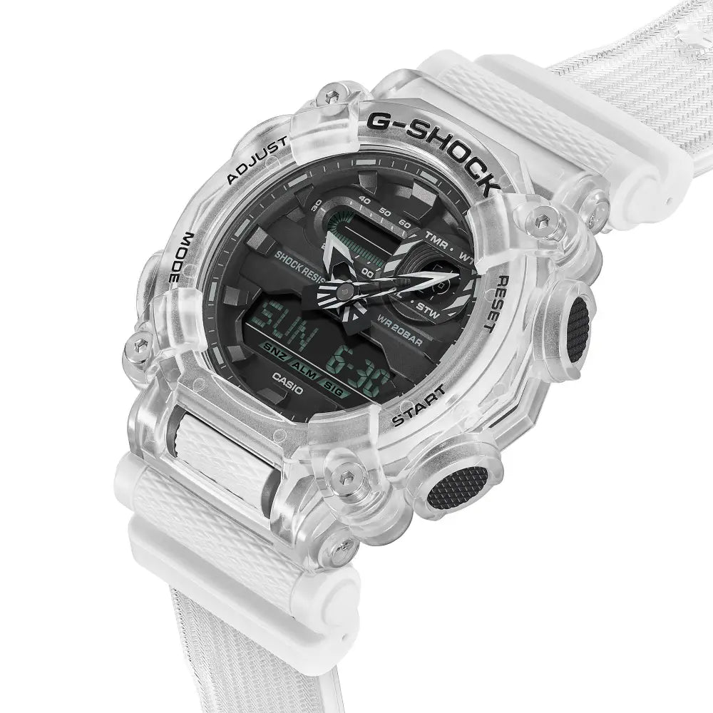 Casio G-Shock Analog Digital GA-900SKL-7ADR Transparent Case Resin Men's Watch