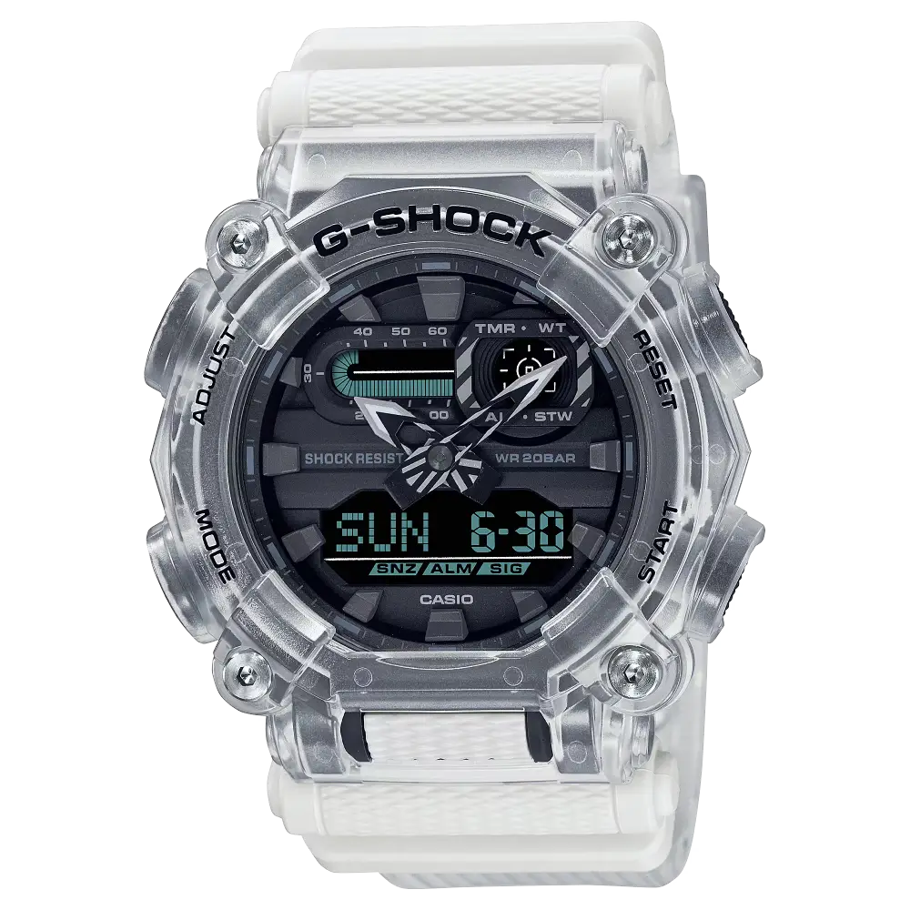 Casio G-Shock Analog Digital GA-900SKL-7ADR Transparent Case Resin Men's Watch