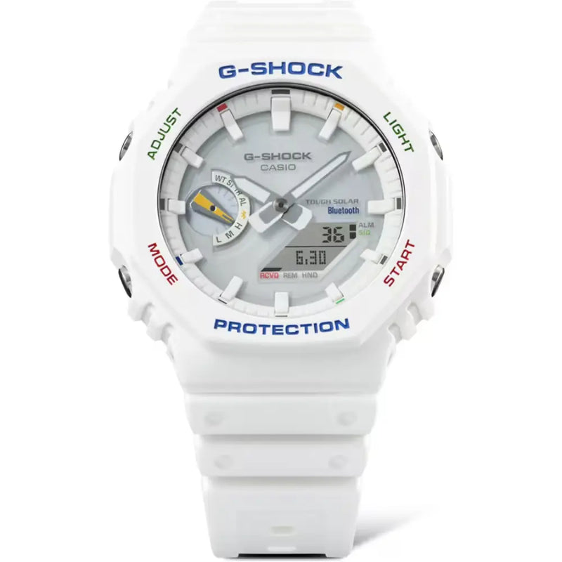 Casio G-Shock Casual GA-B2100FC-7ADR White Dial Resin Men's Watch detail view