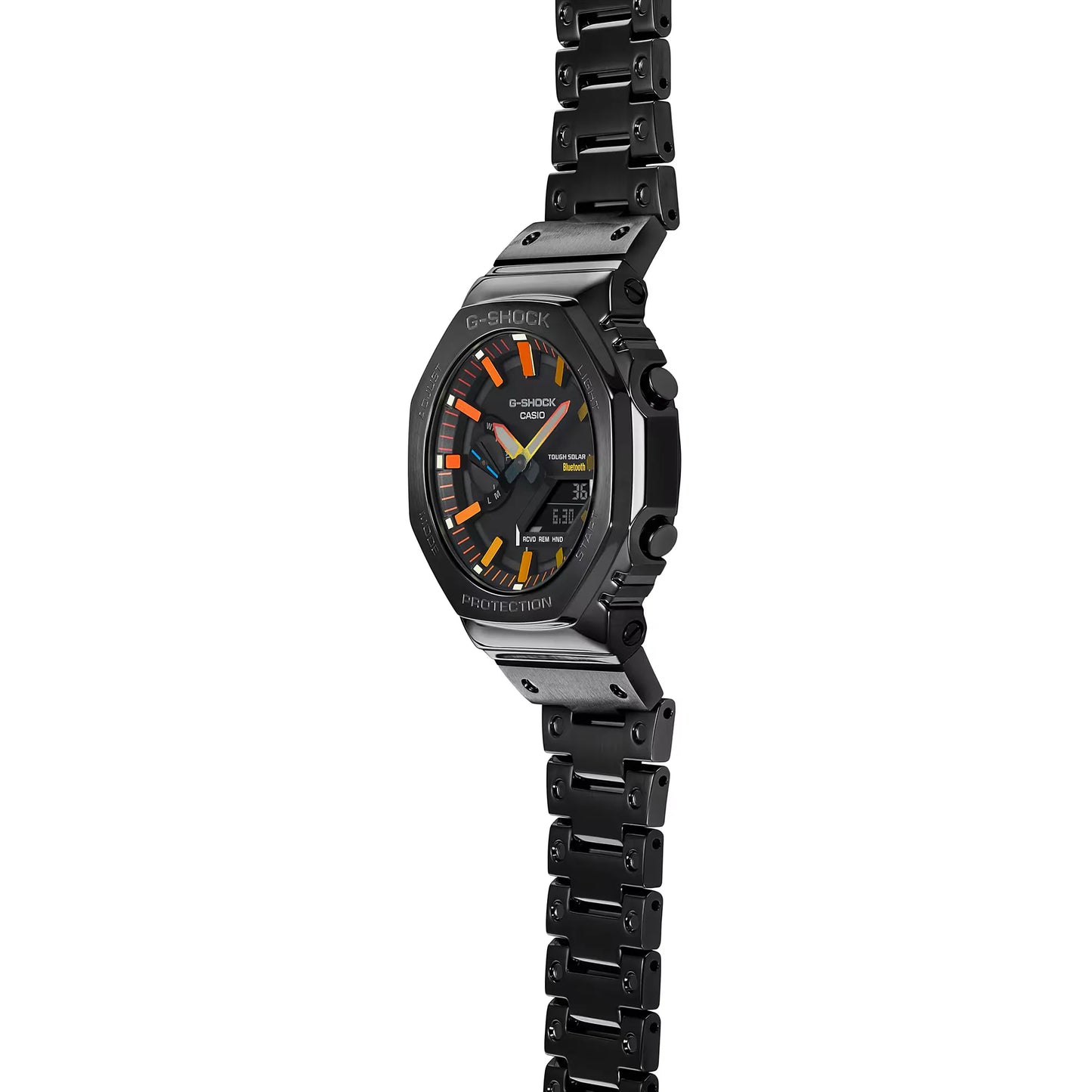Casio G-Shock Analog-Digital GM-B2100BPC-1ADR CasiOak Bluetooth & Gradation Dial Black Stainless Steel Men's Watch