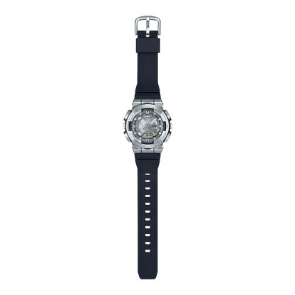 Casio G-Shock Analog Digital GM-S110-1ADR Silver Dial Stainless Steel Women's Watch