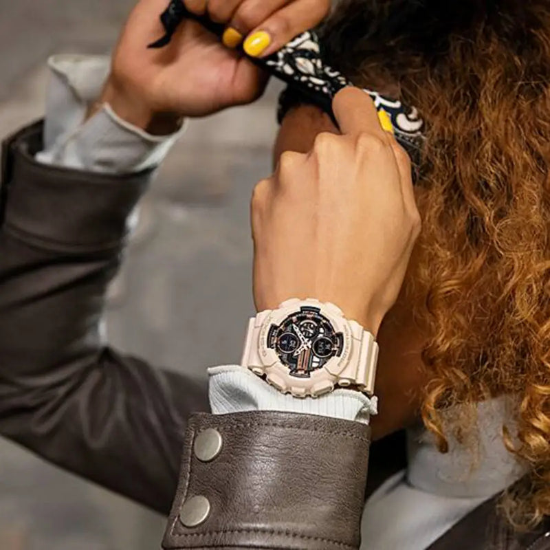 Casio G-Shock Casual GMA-S140M-4ADR Black Dial Resin Women's Watch detail view