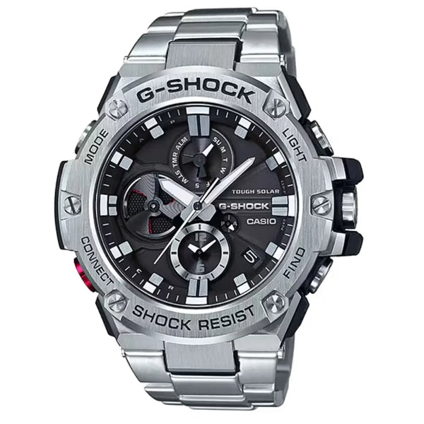 Casio G-Shock Analog  GST-B100D-1ADR Black Dial Stainless Steel Men's Watch