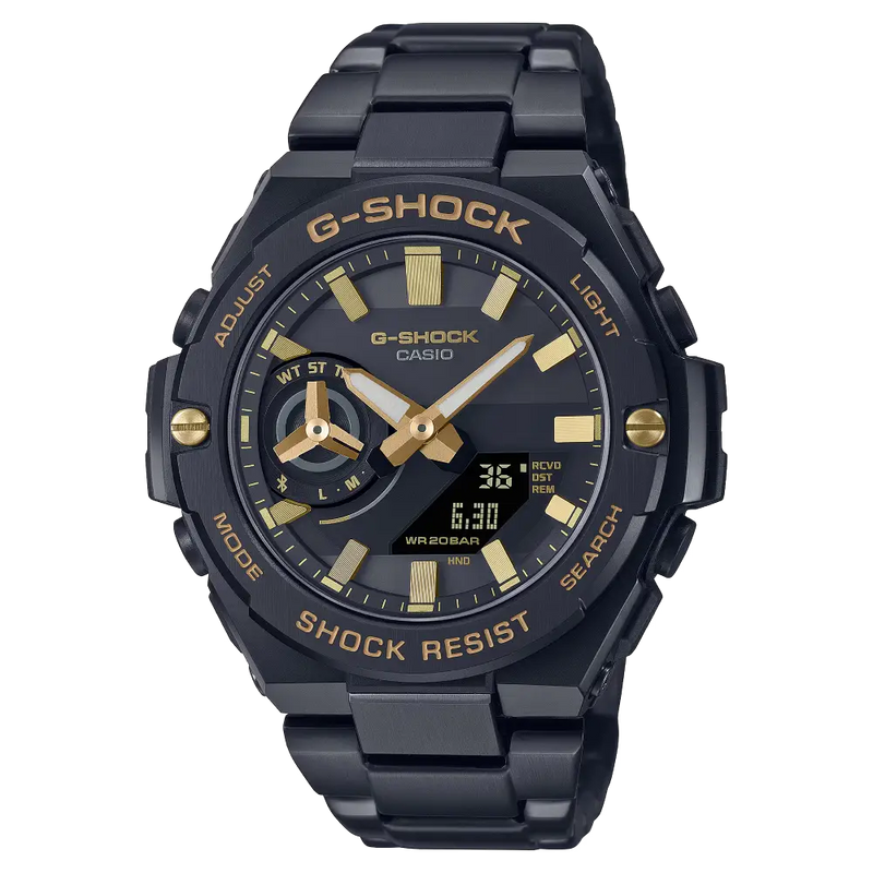 Casio G-Shock Analog Digital GST-B500BD-1A9DR Black Dial Stainless Steel Men's Watch
