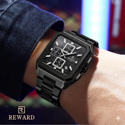Next-Gen Style – 2026 Men’s Square Watch with Elegant Black Dial