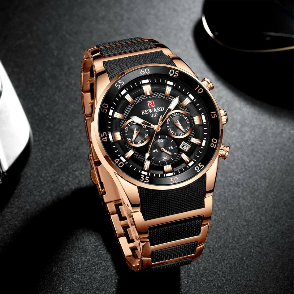 Power on Your Wrist – REWARD Oversized Luxury Sports Watch