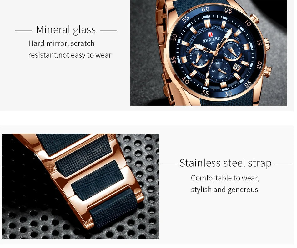 Power on Your Wrist – REWARD Oversized Luxury Sports Watch