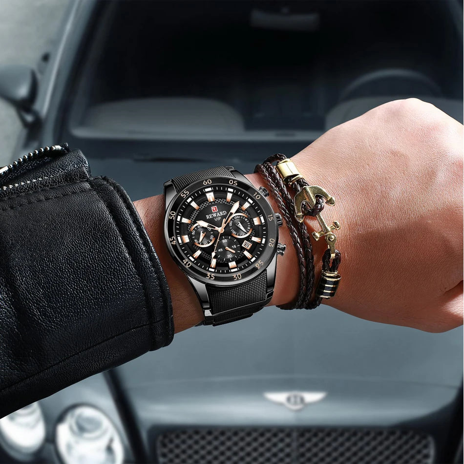 Power on Your Wrist – REWARD Oversized Luxury Sports Watch