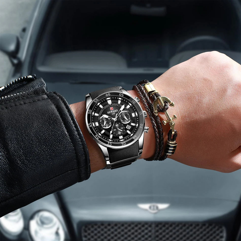 Power on Your Wrist – REWARD Oversized Luxury Sports Watch