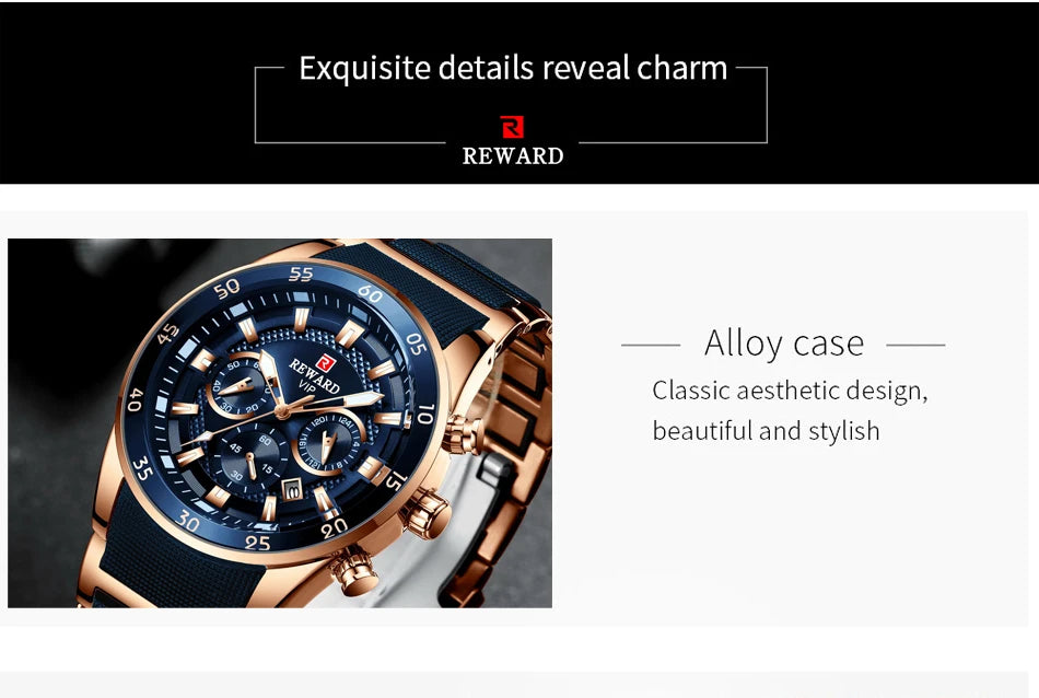 Power on Your Wrist – REWARD Oversized Luxury Sports Watch