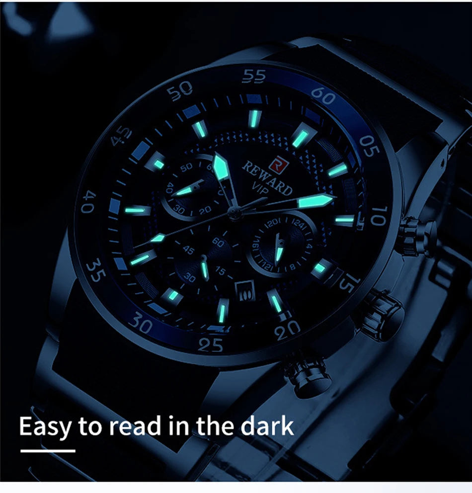 Power on Your Wrist – REWARD Oversized Luxury Sports Watch