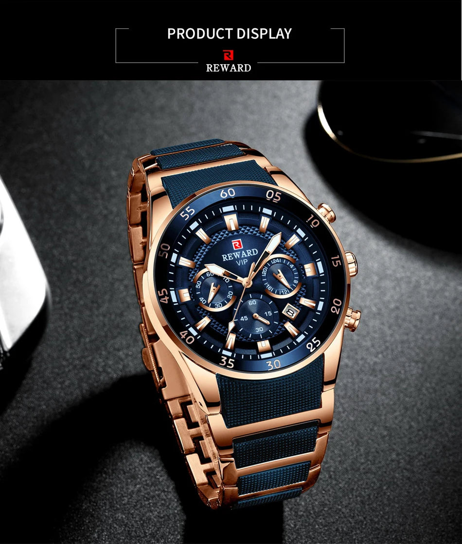 Power on Your Wrist – REWARD Oversized Luxury Sports Watch