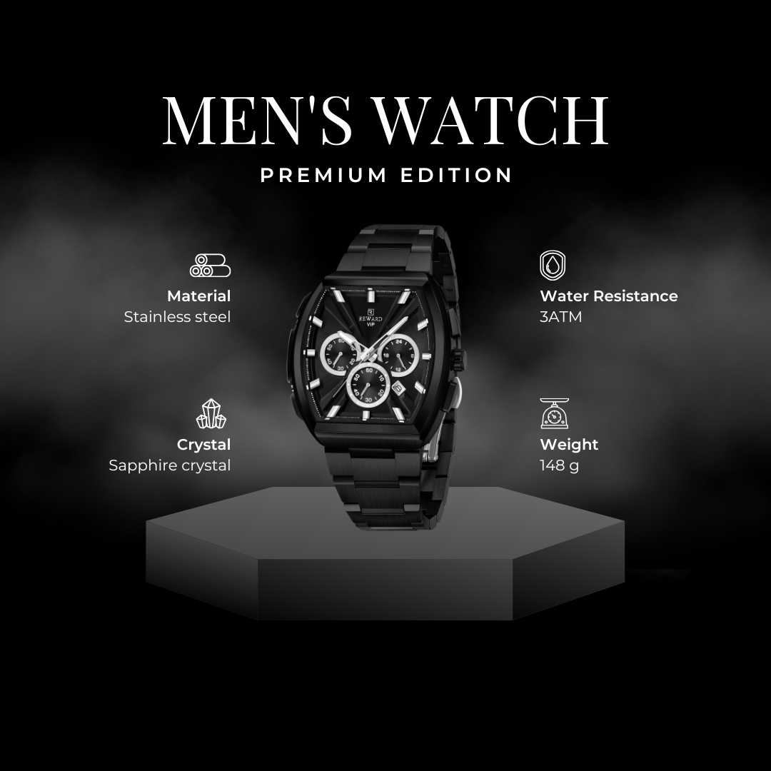 Premium & Trendy Men's Luxury Sport Chronograph Watch with Box - Perfect For Gifts