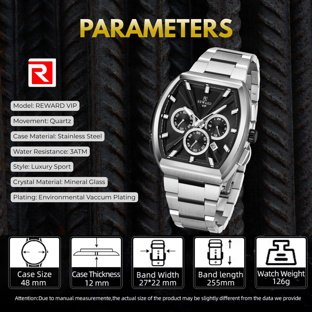 Premium & Trendy Men's Luxury Sport Chronograph Watch with Box - Perfect For Gifts