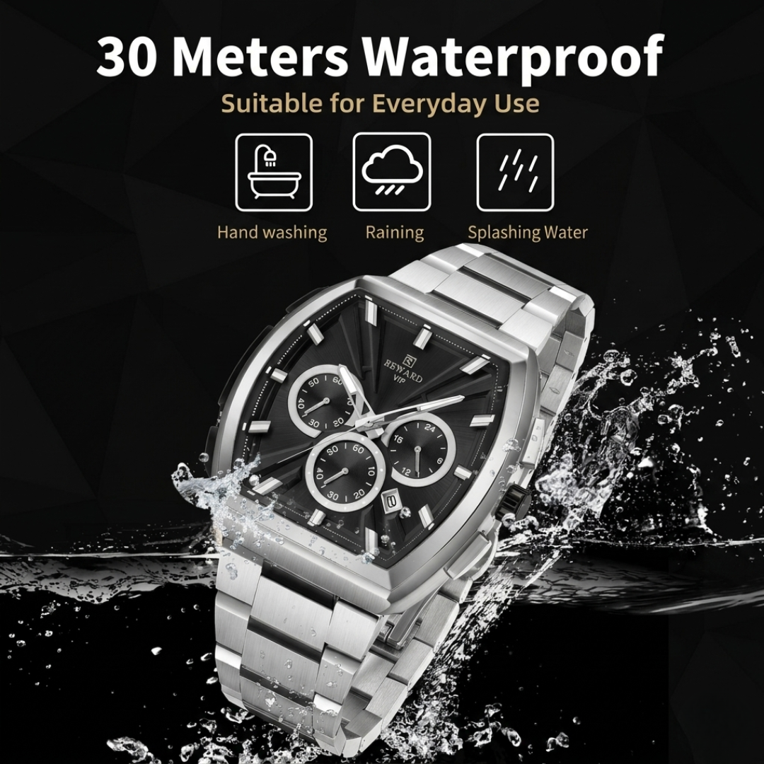 Premium & Trendy Men's Luxury Sport Chronograph Watch with Box - Perfect For Gifts