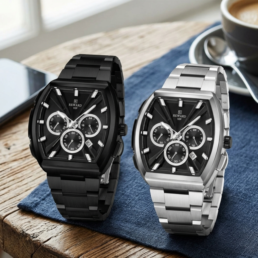 Premium & Trendy Men's Luxury Sport Chronograph Watch with Box - Perfect For Gifts