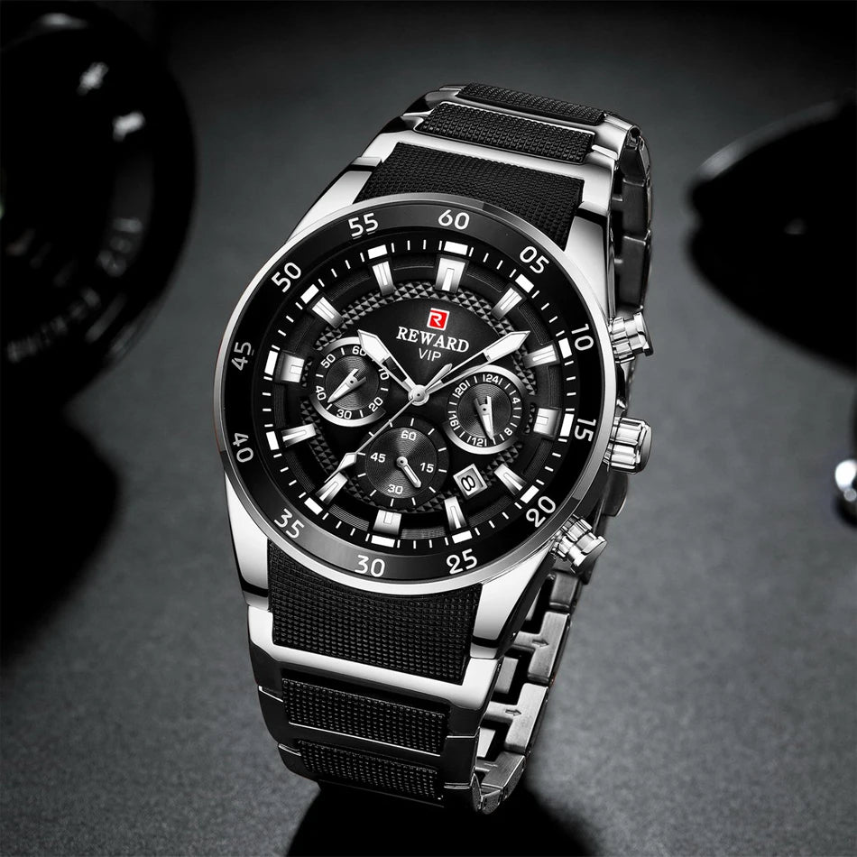 Power on Your Wrist – REWARD Oversized Luxury Sports Watch