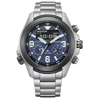 Citizen Promaster Land Eco-Drive JV1006-51L Blue Dial Stainless Steel Men's Watch