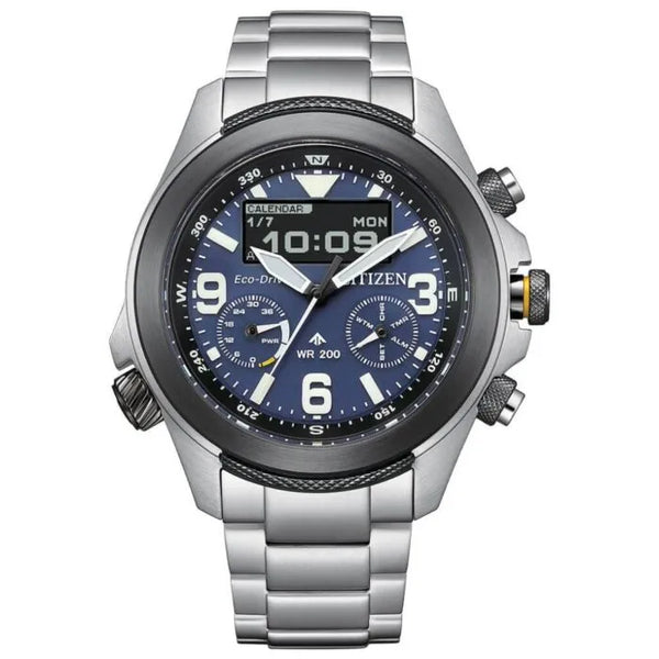 Citizen Promaster Land Eco-Drive JV1006-51L Blue Dial Stainless Steel Men's Watch
