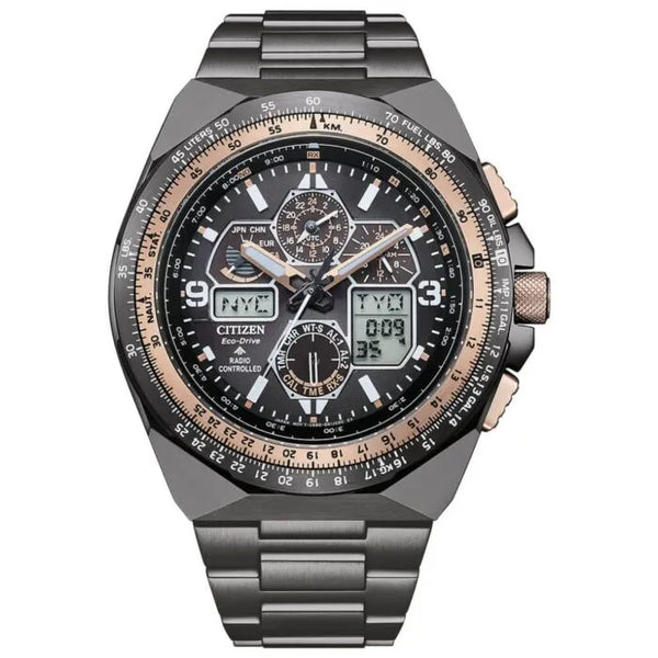 Citizen Promaster Skyhawk A-T Automatic JY8146-54E Black Dial Stainless Steel Men's Watch