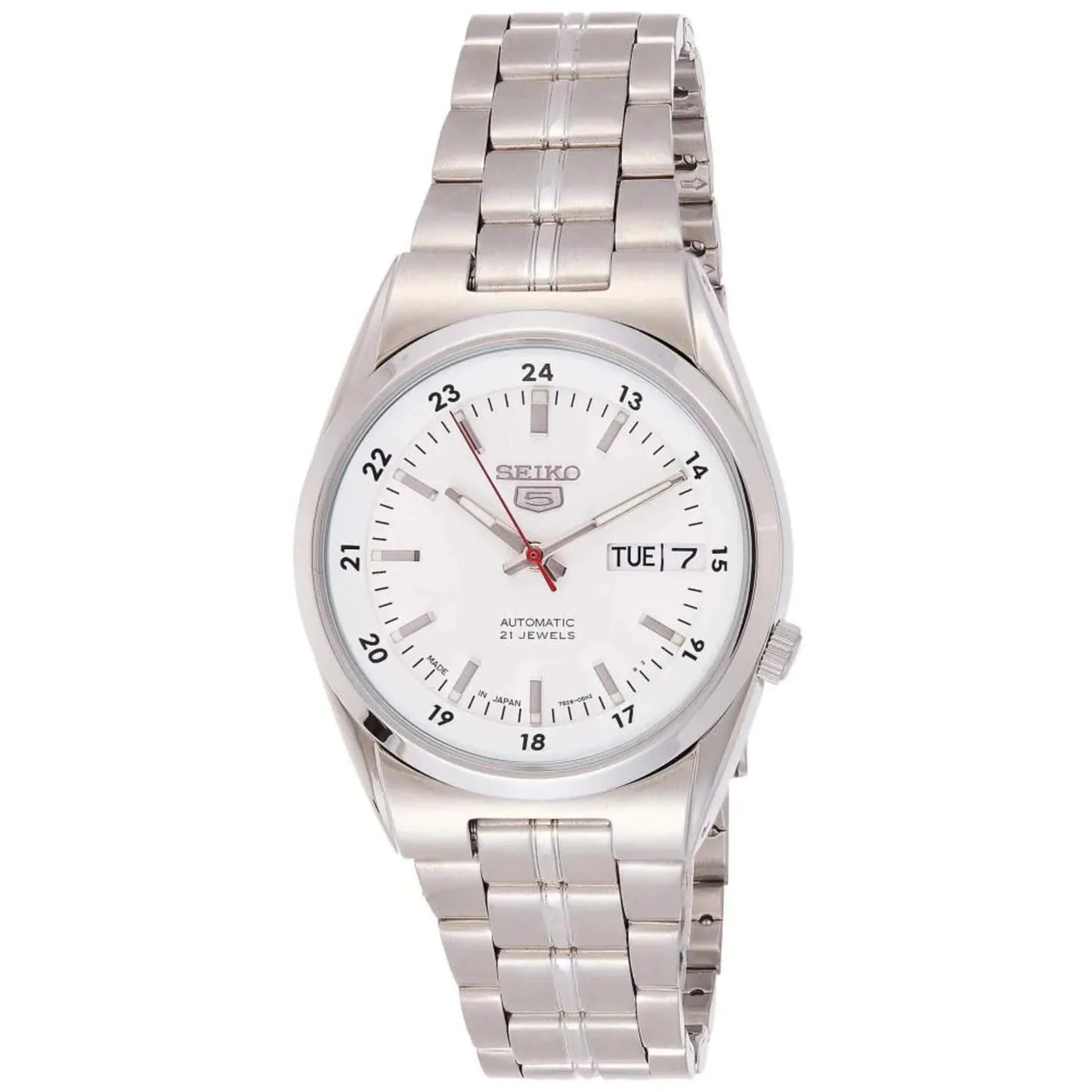 Seiko 5 SNK559J1 21 Jewels Silver Dial Stainless Steel Men's Watch