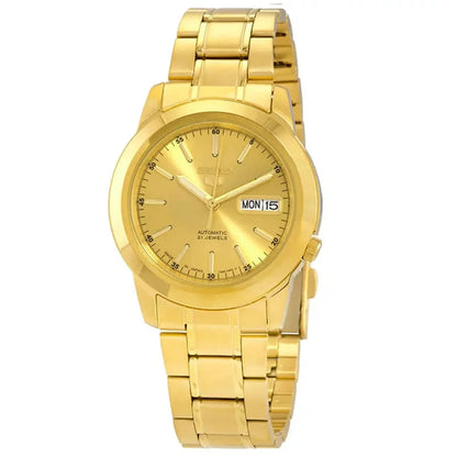 Seiko 5 SNKE56J1 Automatic Gold Dial 39mm Stainless Steel Men's Watch