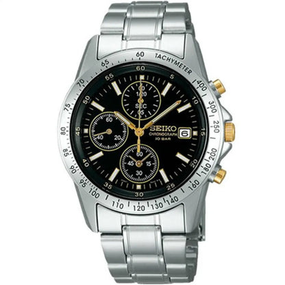 Seiko Spirit SBTQ043 Limited Edition Black Dial Stainless Steel Men's Watch