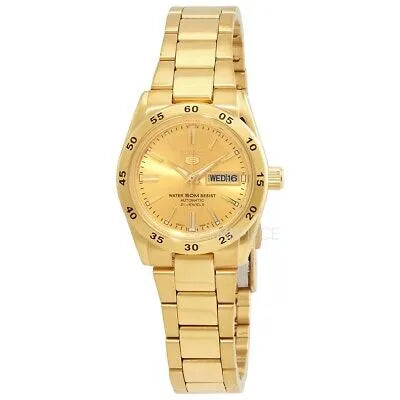 Seiko 5 Sports SYMG44K1 21 Jewels Automatic Champagne Dial Stainless Steel Ladies Watch