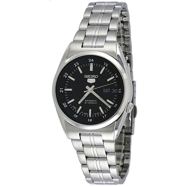 Seiko 5 SNK567J1 21 Jewels Black Dial 36mm Stainless Steel Men's Watch