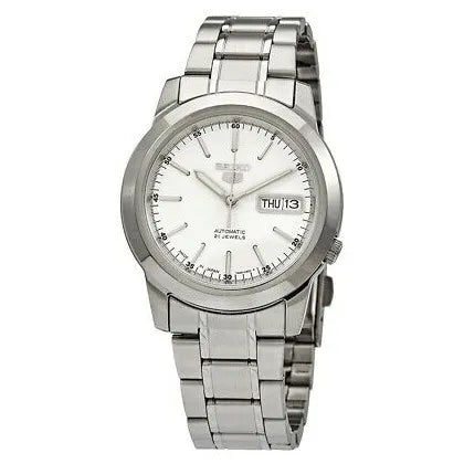 Seiko 5 SNKE49J1 21 Jewels White Dial Stainless Steel Men's Watch