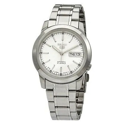Seiko 5 SNKE49J1 21 Jewels White Dial Stainless Steel Men's Watch
