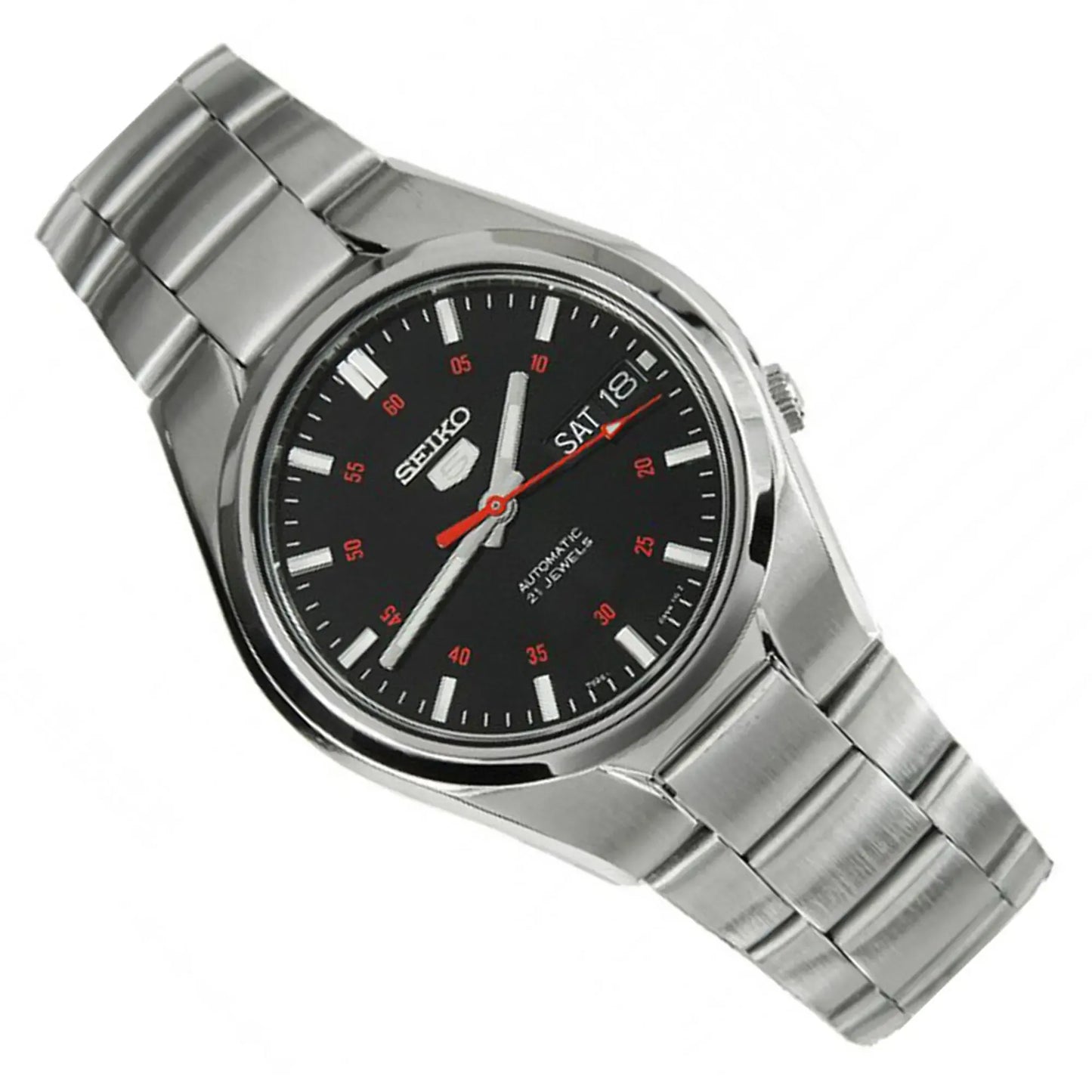 Seiko 5 SNK617K1 Automatic Black Dial Stainless Steel Men's Watch