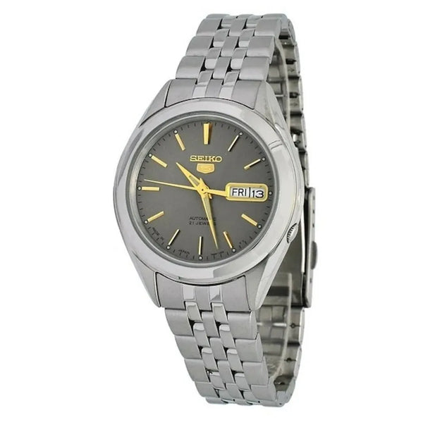 Seiko 5 SNKL19J1 21 Jewels Automatic Grey Dial 38mm Stainless Steel Men's Watch