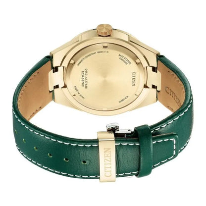 Citizen Series 8 NA1002-15W Green Dial 40.8mm Leather Strap Men's Watch