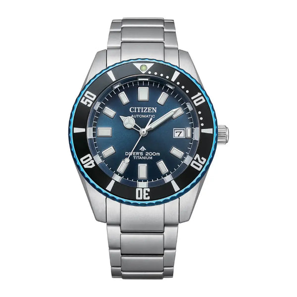 Citizen Promaster Mechanical Diver Automatic NB6026-56L Blue Dial Super Titanium Men's Watch