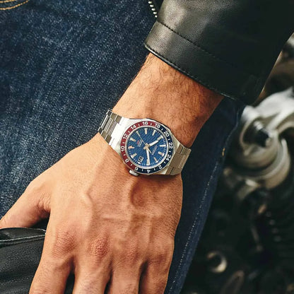 Citizen Series 8 GMT NB6030-59L Pepsi Blue Dial 42mm Stainless Steel Men's Watch