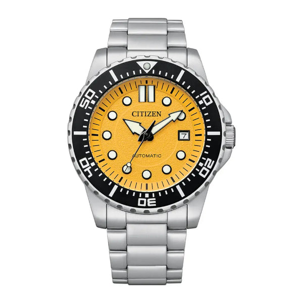 Citizen Automatic NJ0170-83Z Yellow Dial 43mm Stainless Steel Men's Watch