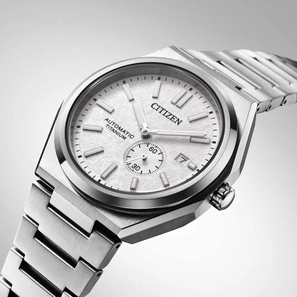 Citizen Zenshin Super Titanium Automatic NJ0180-80A White Dial 40.5mm Titanium Men's Watch