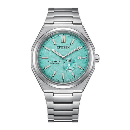 Citizen Zenshin Super Titanium Automatic NJ0180-80M Light Green Dial 40.5mm Titanium Men's Watch