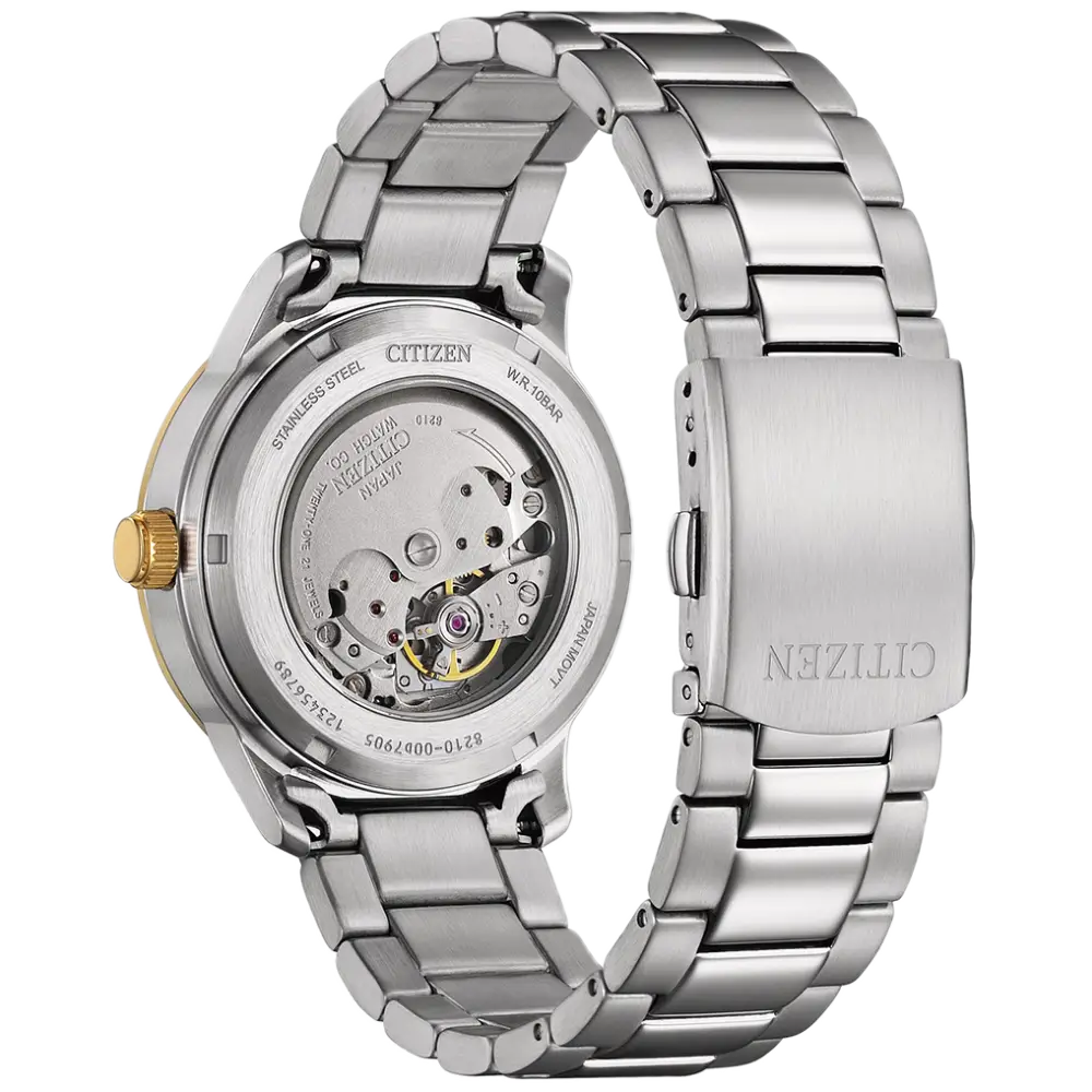 Citizen Automatic NJ0196-80X Green Dial Stainless Steel Men's Watch