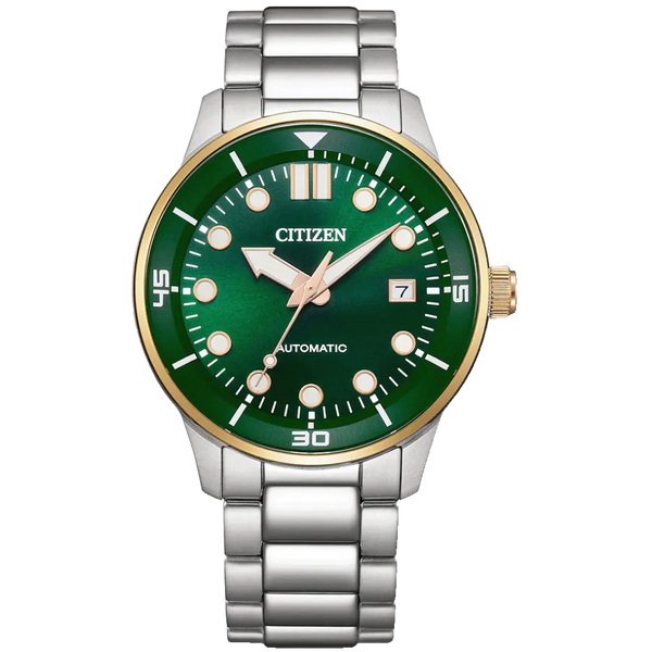 Citizen Automatic NJ0196-80X Green Dial Stainless Steel Men's Watch
