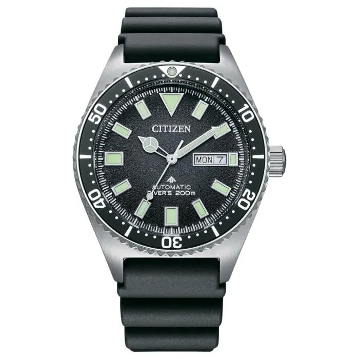 Citizen Promaster Marine NY0120-01E Black Dial 41mm Rubber Strap Men's Watch