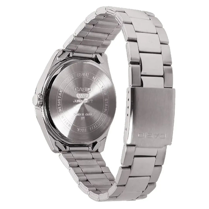 Casio Classic MTP-1302PD-2A2VEF Rare Analog Tiffany Dial Stainless Steel Men's Watch detail view