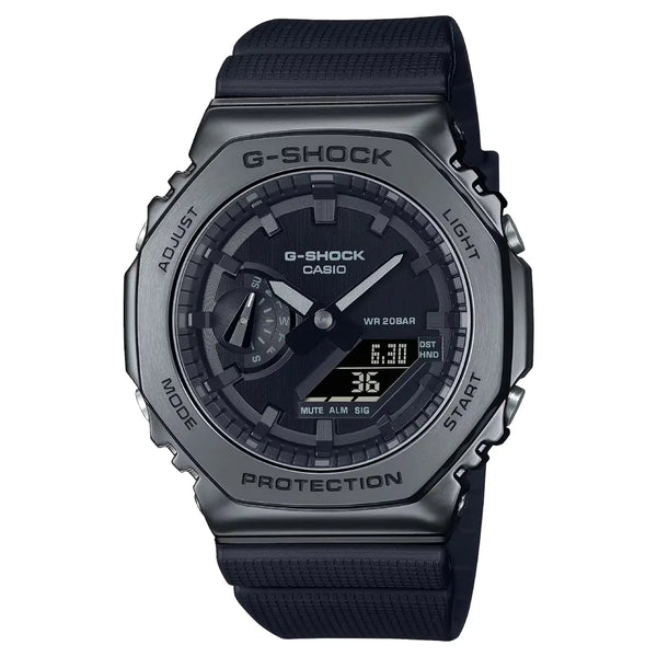 Casio G-Shock GM-2100BB-1ADR Black Dial Resin Strap Men's Watch