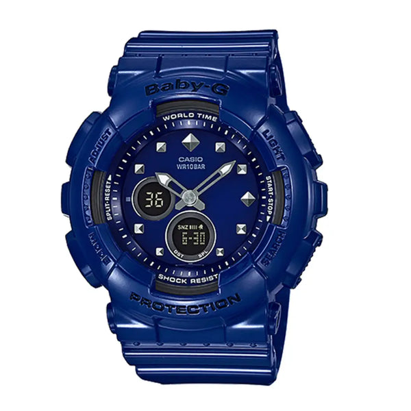 Casio Baby-G Series BA-125-2A  Blue Dial Resin Strap Women's Watch