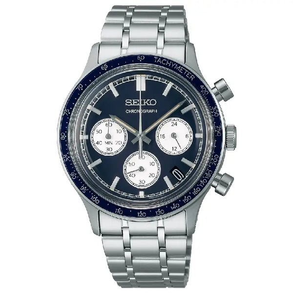 Seiko Spirit Chronograph SBTR053 (JDM) Navy Dial 40mm Stainless Steel Men's Watch