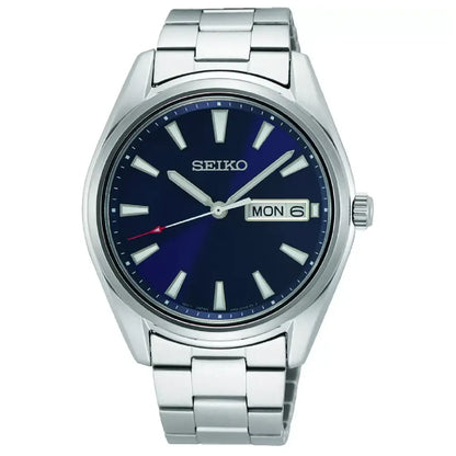 Seiko Classic SUR341P1 Quartz Day-Date Blue Dial 40mm Stainless Steel Men's Watch
