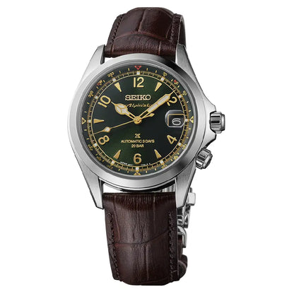 Seiko Prospex SPB507J1 Automatic Alpinist "Classic Pine" Green Dial 39.5mm Leather Strap Men's Watch