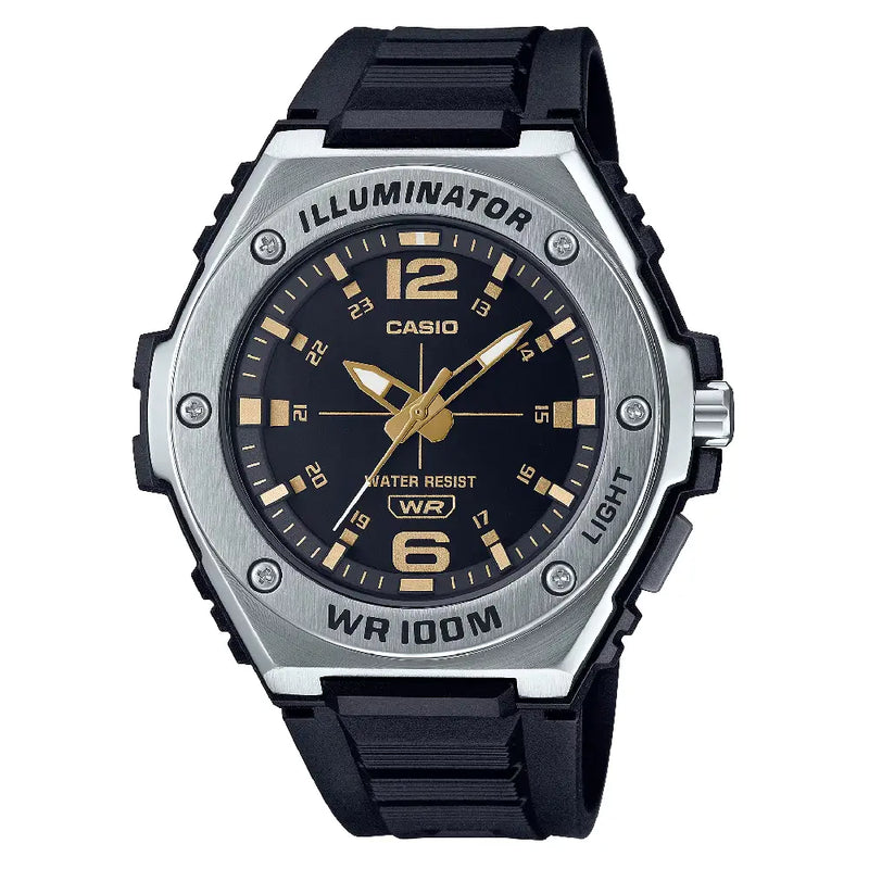 Casio Analog MWA-100H-1A2VDF Black Dial Resin Strap Men's Watch