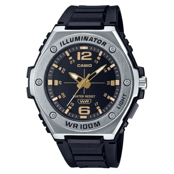 Casio Analog MWA-100H-1A2VDF Black Dial Resin Strap Men's Watch